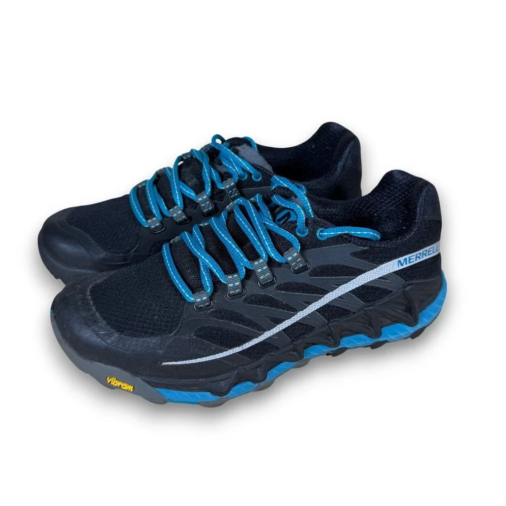 Merrell J04450 Womens All Out‎ Peak Black Algiers Blue Trail Athletic Size 6